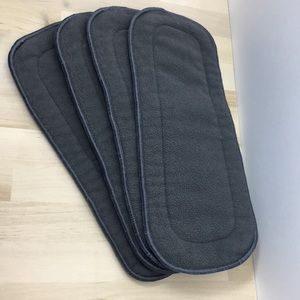 Charcoal cloth diaper liner